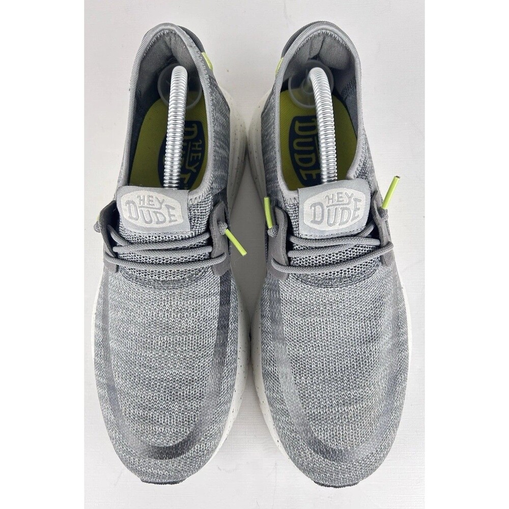Hey Dude Sirocco Sport Mens Shoes Grey Charcoal  Size 9 Slip On Lightweight - Picture 3 of 10
